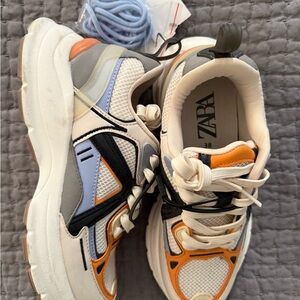Zara Women Multicolor Sneakers Trainers Chunky style New with Tags 7 1/2